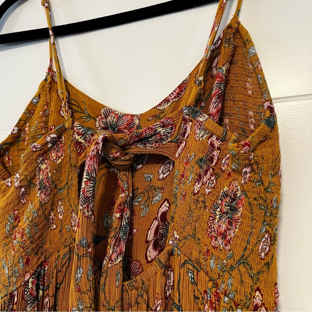 Patrons of Peace | Floral Mustard Jumpsuit - Picture 9 of 14